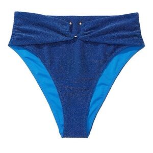 Victoria's Secret Shimmery High Waist Cheeky Bikini Bottom Size‎ XL EUC